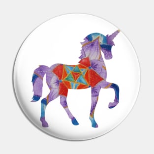 Purple unicorn Pin