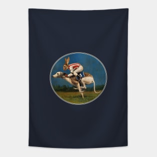 Whippet Racer Oval Design Tapestry