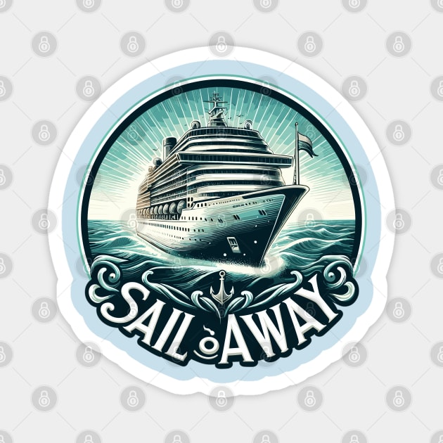 Cruise Ship Magnet by Vehicles-Art