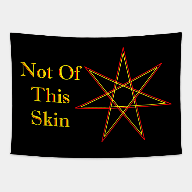 Otherkin Subculture Community Seven-Pointed Star Not Of This Skin Tapestry by Mindseye222