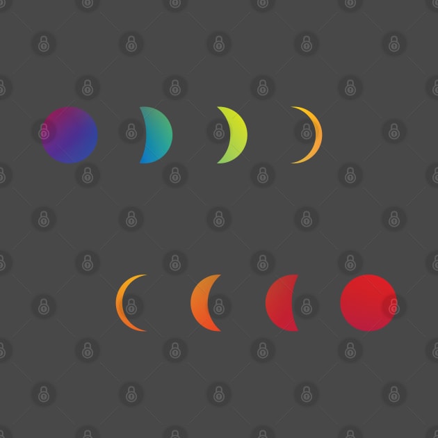 Rainbow Moon Cycles by Nuft