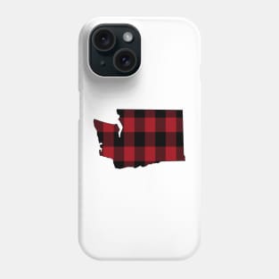 Washington in Red Plaid Phone Case