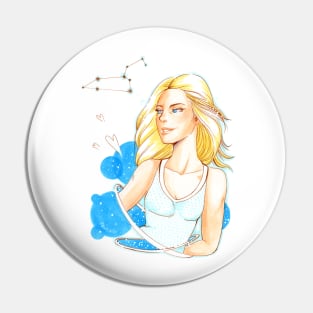 Leo Constellation Pin