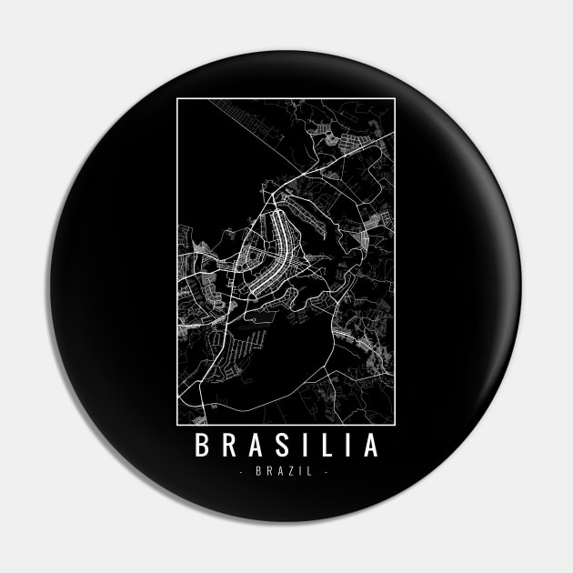 Brasilia Brazil Minimalist Map Pin by Mapagram