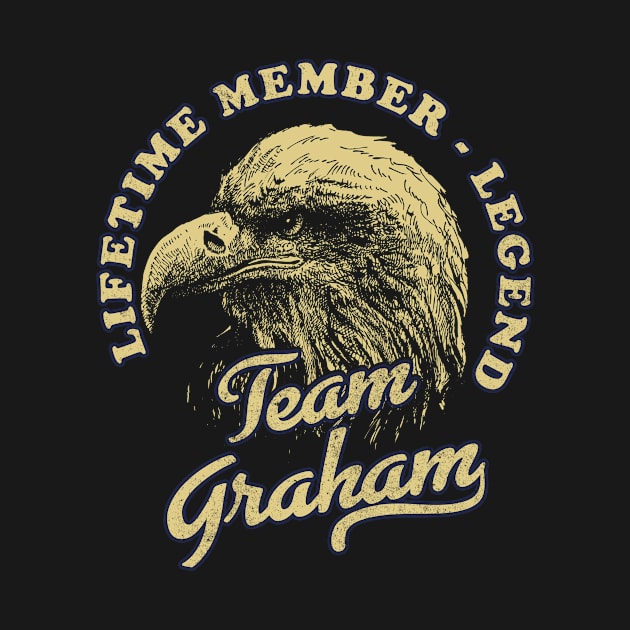 Graham Name - Lifetime Member Legend - Eagle by Stacy Peters Art