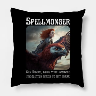 Spellmonger - Skyrider Delivery Service Pillow