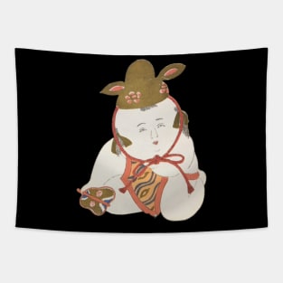 Cute Japanese Sumo Wrestler Tapestry