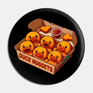 Funny Duck Nuggets Pin
