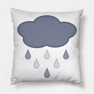 Stormy Day Rain Cloud Pillow