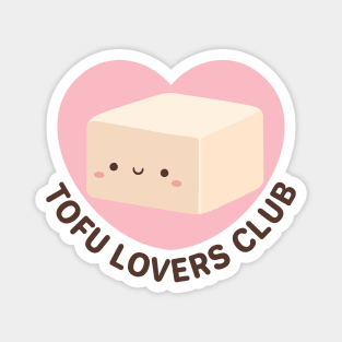 Cute Tofu Lovers Club Magnet