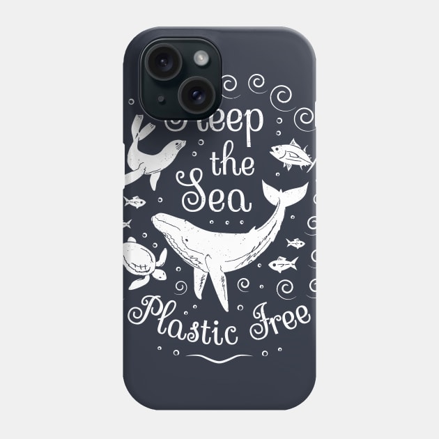 Plastic Pollution - Keep the Sea Plastic Free Phone Case by bangtees