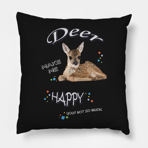 deer Pillow by obscurite