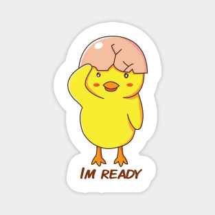 im ready chicken soldier Magnet