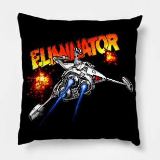 Eliminator 8 Bit Pixel Art Pillow