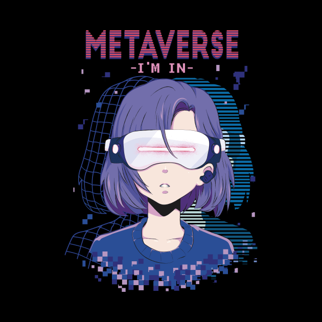 Metaverse gaming Girl - Funny Gamer Girl Gift by Popculture Tee Collection