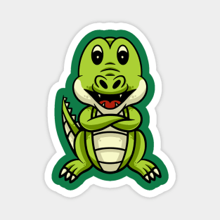 Cute Crocodile Smiling Magnet