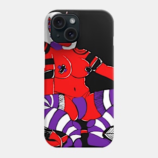 Lewd Punk Succubus Pinup Phone Case