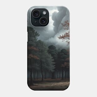 Clouds Over an Autumn Grove Phone Case