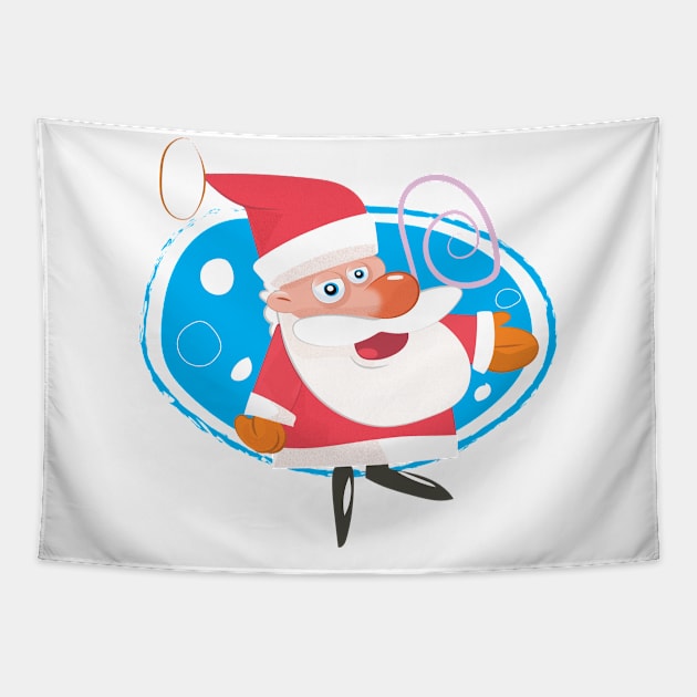 Cute Santa Tapestry by nickemporium1