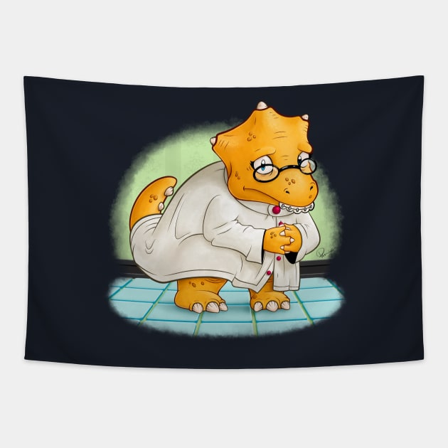 Dr. Alphys Tapestry by Purbinder