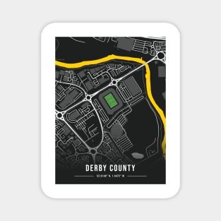 Pride Park Map Design (Black) Magnet