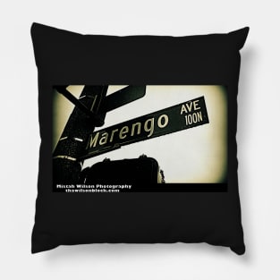 Marengo Avenue, Pasadena, California by Mistah Wilson Pillow