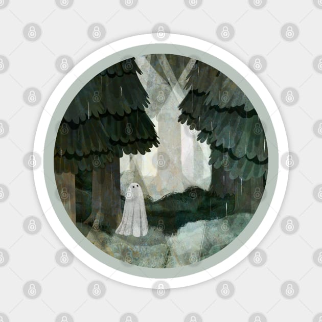 Haunted Pine Forest Magnet by KatherineBlowerDesigns