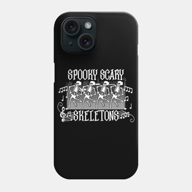 Halloween Skeleton Musical Phone Case by RavenWake