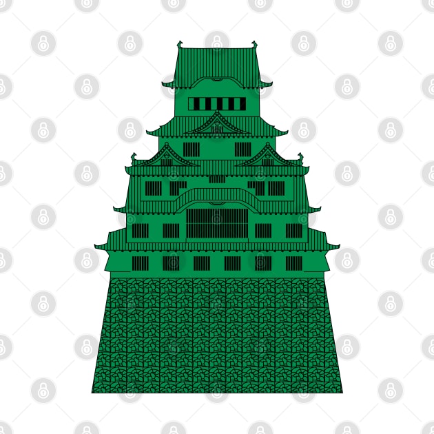 Green Himeji Castle I by PabloDeChenez