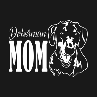 Doberman Mom Gift Natural Ears T-Shirt