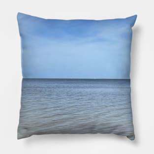 Calm Beach Blues Pillow