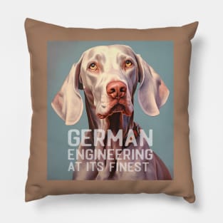 Weimaraner German Engineering Pillow