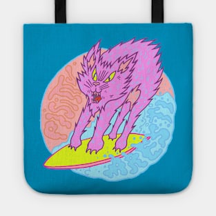 Surfer Cat Pisittu Aresti - by Miskel Design Tote