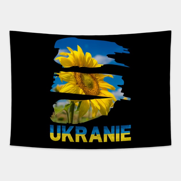 Ukraine sunflower Tapestry by Myartstor 