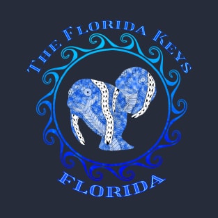 The Florida Keys Florida Vacation Tribal Manatees T-Shirt