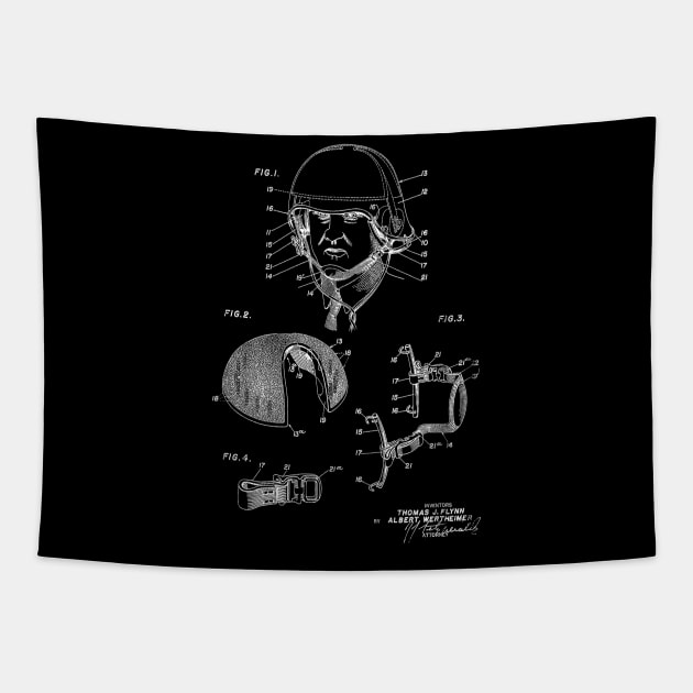 Helmet Tapestry by TheYoungDesigns