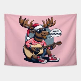 Merry Christmoose Moose Christmas 2024 Tapestry