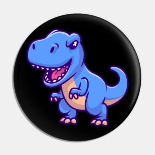 Cute Blue Tyrannosaurus Rex Pin