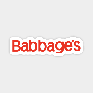 Babbage's - Defunct Electronics Store Magnet