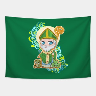 Chibi St. Patrick v.2 Tapestry