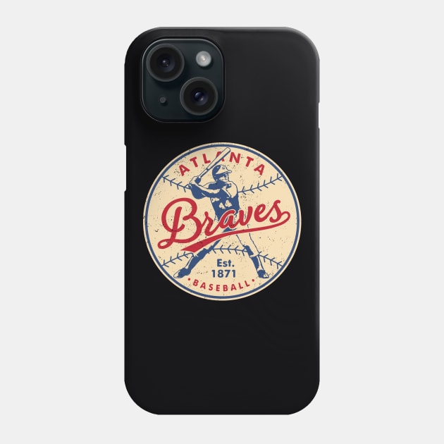 Vintage Atlanta Braves 1 by Buck Tee Phone Case by Buck Tee