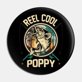 Reel Cool Poppy Fishing Gift Pin