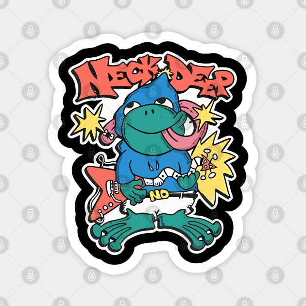 Neck Deep Frog Magnet by Store Of Anime