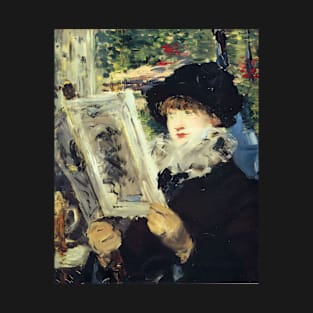 Woman Reading by Edouard Manet T-Shirt