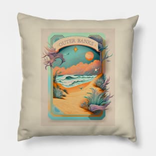 OUTER BANKS design, sea, breeze, pouge life, OBX Pillow