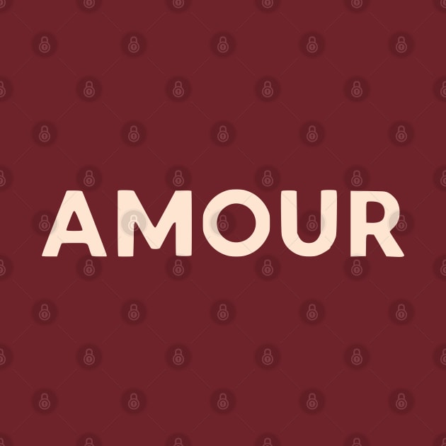 Amour Retro French Hand Lettering by lymancreativeco