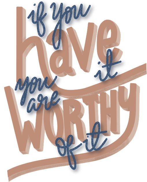 If you Have it you are Worthy of it Kids T-Shirt by Eloquent Moxie