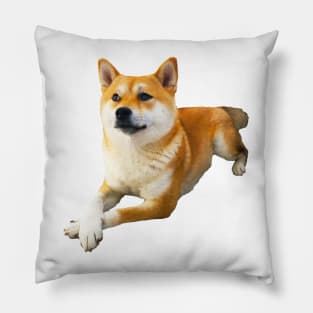 Lilly the Shiba Inu Cross Legged Waiting Pillow