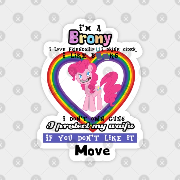 I'm a Brony! Magnet by AmyNewBlue