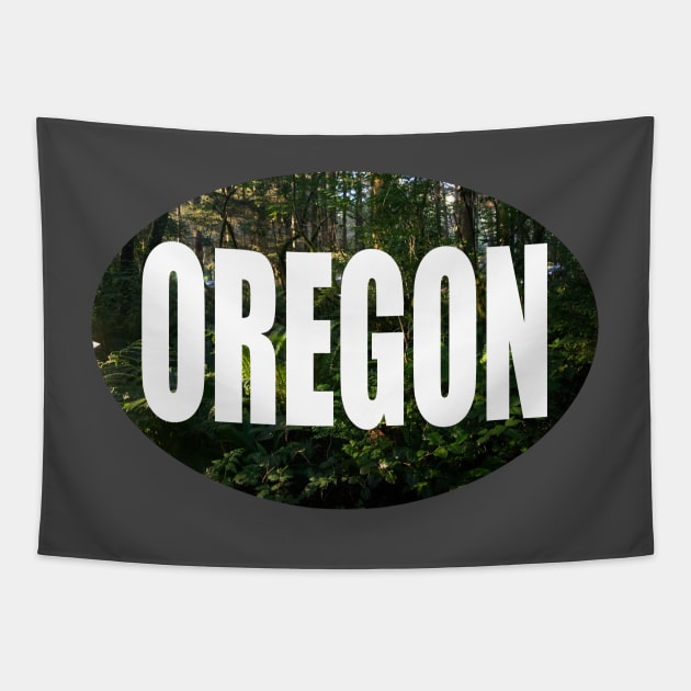 Oregon Bumper Sticker Tapestry by stermitkermit
